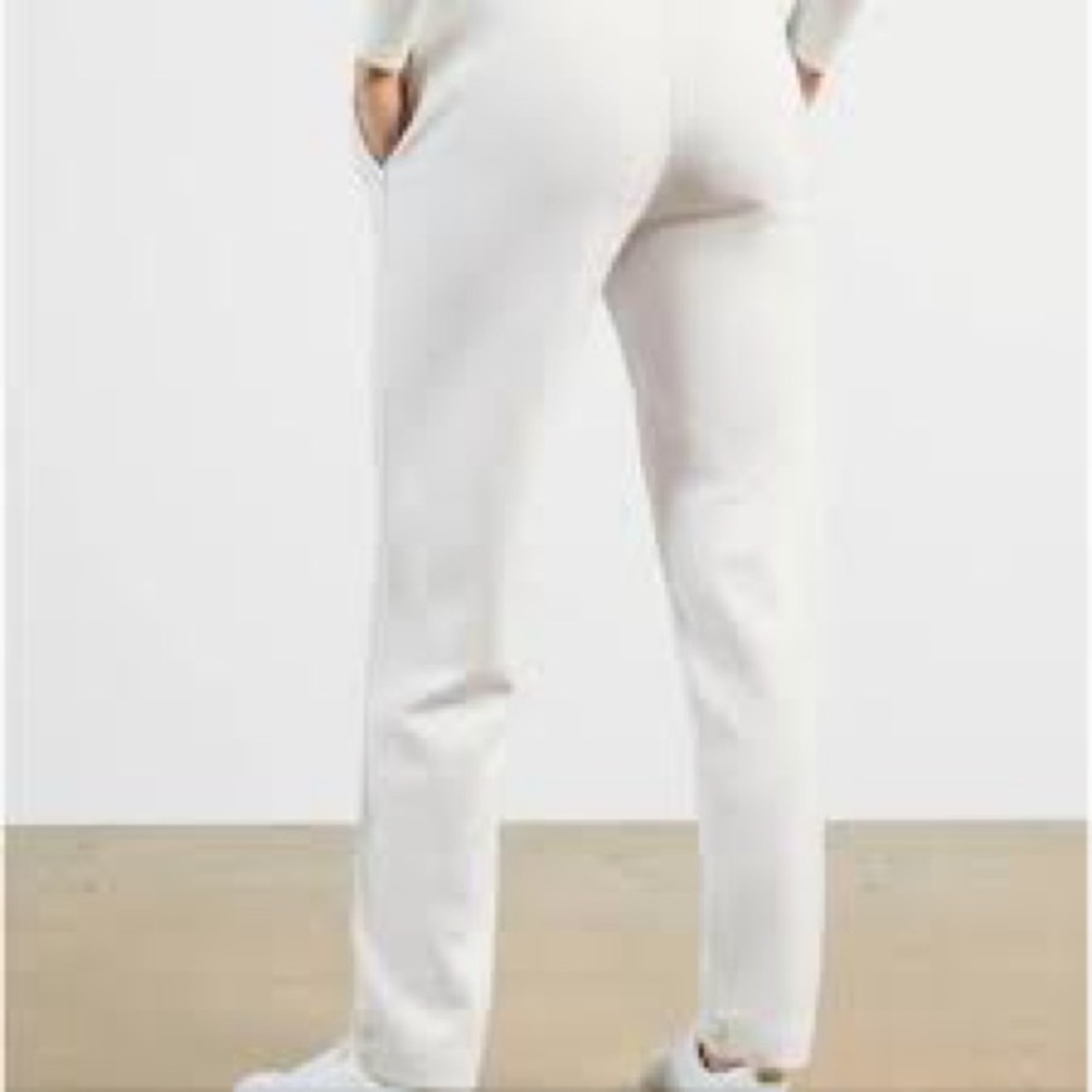 Ted Baker Relaxed Fit Drawstring Pants / Joggers, White, Medium - Picture 3 of 17